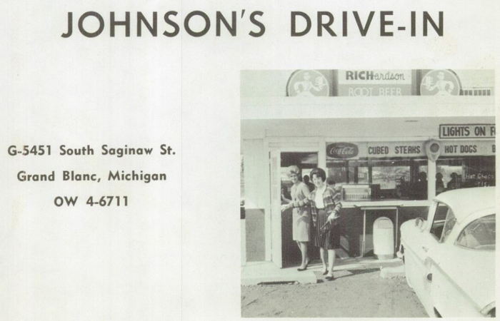 Johnsons Drive-In - 1963 Grand Blanc High School Yearbook